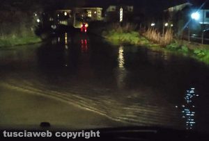 Viterbo - Strada Capretta allagata
