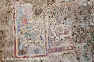 Ischia di Castro - Gli affreswchi nella chiesa di Santa Maria "intus civitatem"