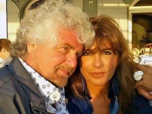 Beppe Grillo e Parvin Tadjik