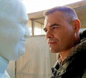 Ivan Cusi con la sua opera