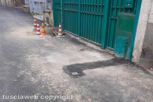 Viterbo - Il tratto di via Piave