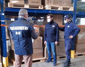 Carabinieri Nas - Sequestro di mascherine