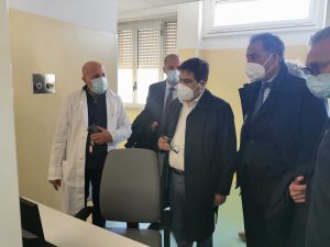 Anzio - L'assessore Alessio D'Amato inaugura il reparto di medicina d'urgenza Covid