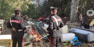 L'area sequestrata dai carabinieri