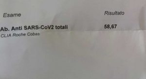 Viterbo - Numero di anticorpi dopo vaccino Astrazeneca