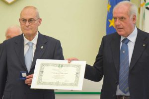 Domenico Palazzetti durante la premiazione