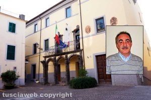 Piansano - Nel riquadro il sindaco Roseo Melaragni