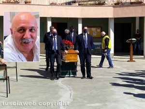 Viterbo - I funerali di Sergio Riccardi