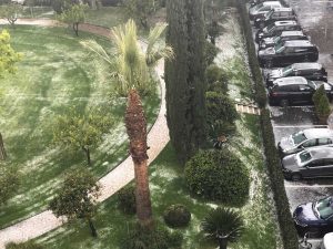Una bomba d'acqua su Roma