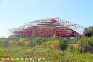 Civitavecchia - Il mega yacht nell’ex Privilege yard