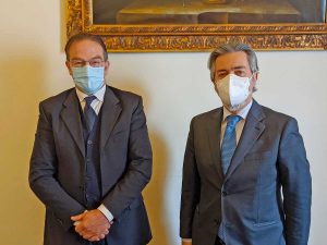 Antonio Crabolu con Francesco Battistoni