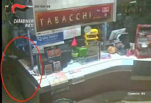 Rieti - Carabinieri - Furti in tabaccherie
