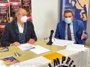 Viterbo - Lino Busà di Sos impresa e Vincenzo Peparello di Confesercenti