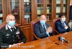 Viterbo - La conferenza stampa in procura