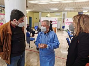 Frosinone - Alessio D'Amato visita i centri vaccinali Asl