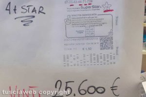 La vincita a Soriano nel Cimino