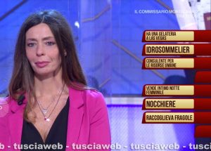 L'idrosomellier Maria Laura Nespica ai Soliti ignoti