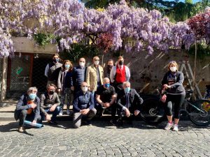 Viterbo - FdI pianta alberi a porta della Verità