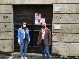 Tarquinia - Il presidente della pro loco Primo Andreini e il vice presidente Sara Cori