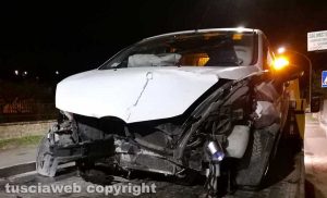 Montefiascone - L'incidente sulla Umbro Casentinese