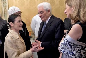 Carla Fracci e Sergio Mattarella