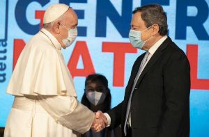 Mario Draghi e papa Francesco