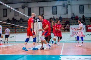 Sport - Pallavolo - Ecosantagata Civita Castellana - L'esultanza della squadra