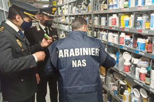 Carabinieri Nas - Sequestro integratori