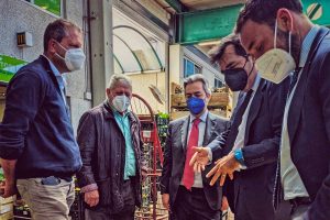 Francesco Battistoni in visita al Car