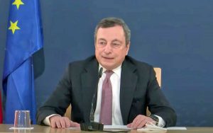 La conferenza stampa di Mario Draghi al termine del vertice informale del Consiglio europeo a Porto