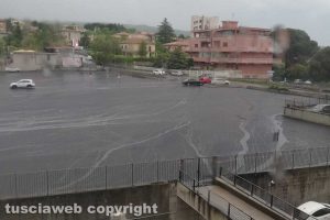 Viterbo - Parcheggio allagato