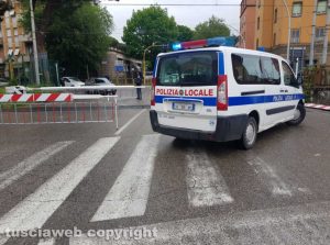 Passaggio a livello - foto d'archivio