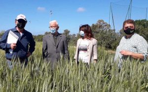 Tarquinia - Sopralluogo al campo sperimentale del Cardarelli