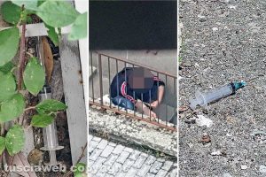 Viterbo - Degrado nel centro storico - Droga al Sacrario