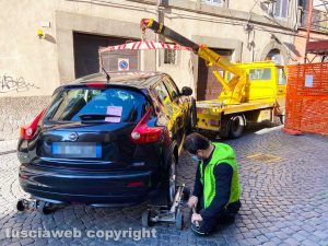 Viterbo - Rimozione auto