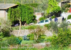 Viterbo - Incendio in un capannone a Fastello