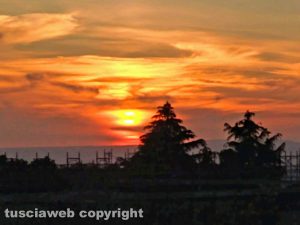 Tramonto a Viterbo