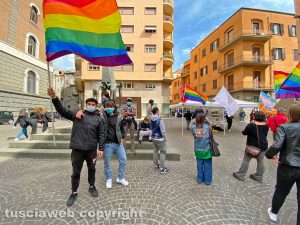 Viterbo - lgbtqia+ - Il sit in per l'approvazione della legge Zan