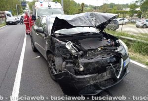 Viterbo - Incidente sulla Teverina