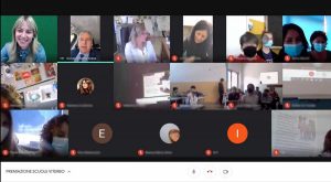 Il collegamento sulla piattaforma Zoom per la premiazione del progetto