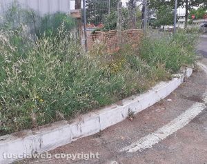 Viterbo - Marciapiede in zona Riello