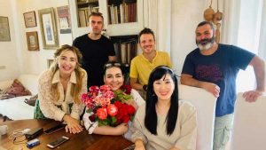 Il soprano Ines Salazar e i corsisti