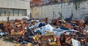 Rieti - Carabinieri Forestale - Il deposito sequestrato