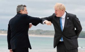 Mario Draghi e Boris Johnson