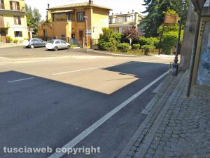 San Martino - Il punto in cui mancano le strisce pedonali