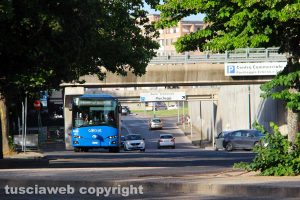 Viterbo - La zona della fermata dei bus Cotral al Riello