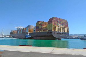 La Msc Siya B al porto di Civitavecchia