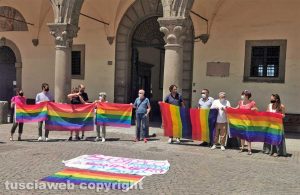 Viterbo - La manifestazione contro il sindaco Arena