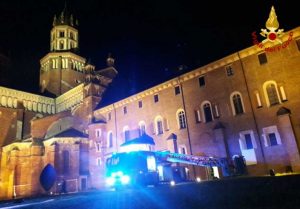 Vercelli - Incendio in chiesa