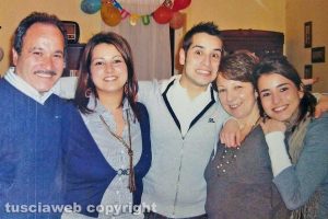 Emilio Chiossi e la sua famiglia